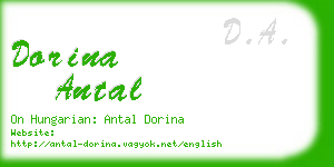 dorina antal business card